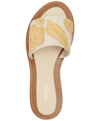 Arezzo Women's Dana Round Toe Flat Sandals In Panacota