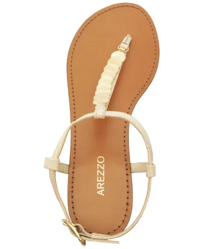 Arezzo Women's Bristol Round Toe Flat Sandals In Panacota