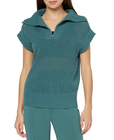 Three Dots Women's Kim Dolman-sleeve Sweater In Sea Pine
