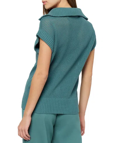 Three Dots Women's Kim Dolman-sleeve Sweater In Sea Pine