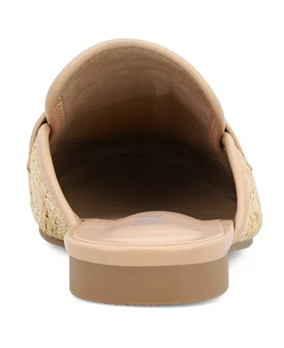 Mia Women's Desz Slip-on Woven Mules In Natural