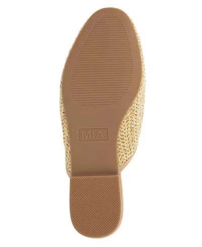 Mia Women's Desz Slip-on Woven Mules In Natural