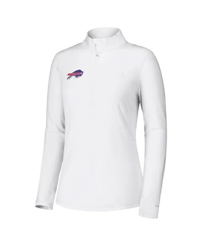Tommy Bahama Women's White Buffalo Bills Sport Playa Vista Quarter-zip Jacket In White