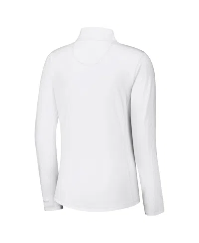 Tommy Bahama Women's White Buffalo Bills Sport Playa Vista Quarter-zip Jacket In White