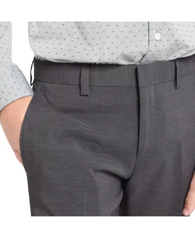 Kenneth Cole Reaction Big Boys Slim Fit 2 Piece Stretch Suit In Charcoal