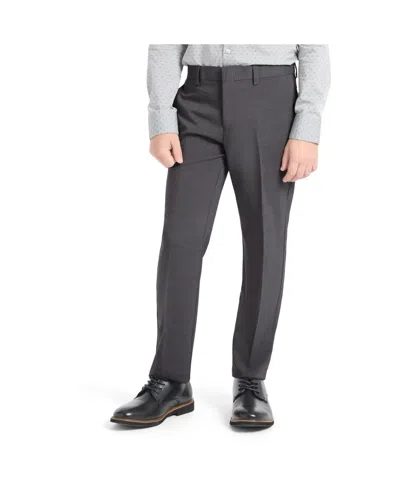 Kenneth Cole Reaction Big Boys Slim Fit 2 Piece Stretch Suit In Charcoal