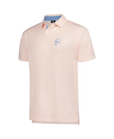 Footjoy Men's White 2025 Wm Phoenix Open Irongate Print Lisle Polo Shirt In White