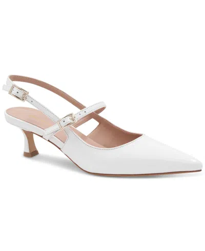 Bruno Magli Women's Luciana Pointed-toe Pumps In Bone Crinkled Patent