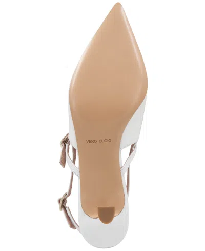 Bruno Magli Women's Luciana Pointed-toe Pumps In Bone Crinkled Patent