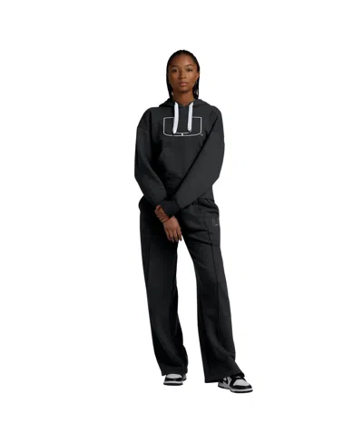 Fanatics Women's Black Miami Hurricanes Prime Supersoft Fleece Flaired Sweatpants In Black