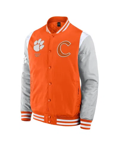 Fanatics Men's Orange Clemson Tigers Elementsâ Elite Full-snap Jacket In Orange