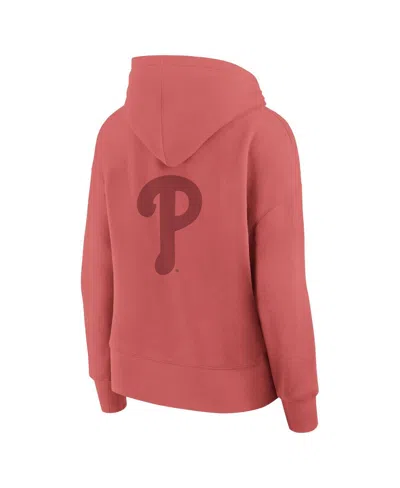 Fanatics Women's Red Chicago Blackhawks Elements Future Ground Subtle Tonal Pullover Hoodie In Red