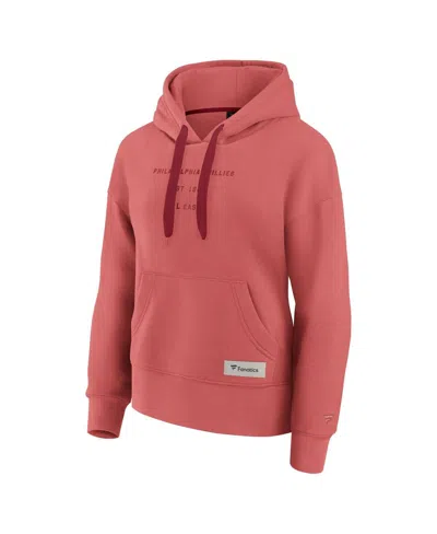 Fanatics Women's Red Chicago Blackhawks Elements Future Ground Subtle Tonal Pullover Hoodie In Red