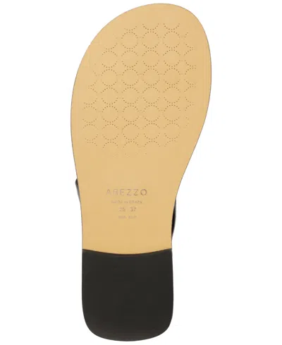 Arezzo Women's Kendall Round Toe Flat Sandals In Black