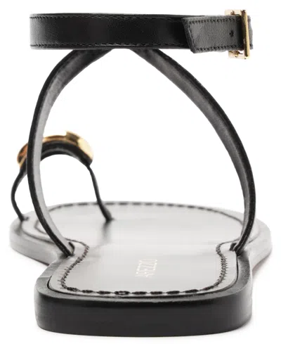 Arezzo Women's Kendall Round Toe Flat Sandals In Black