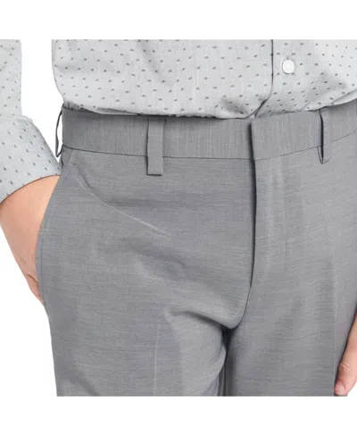 Kenneth Cole Reaction Big Boys Slim Fit 2 Piece Stretch Suit In Gray