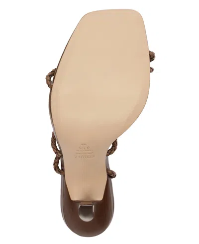 Schutz Kaya Straw Strappy Heel In Brown, Women's At Urban Outfitters In Brown