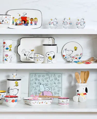 Lenox Chef Snoopy Rectangular Porcelain Baker In Multi