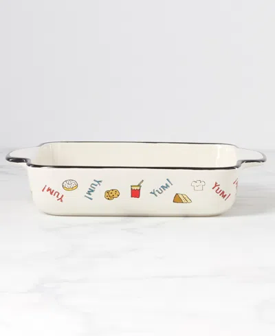 Lenox Chef Snoopy Rectangular Porcelain Baker In Multi