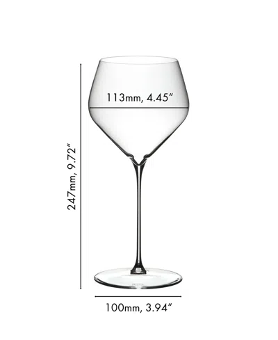 Riedel Veloce Chardonnay Wine Glasses, Set Of 2 In Clear