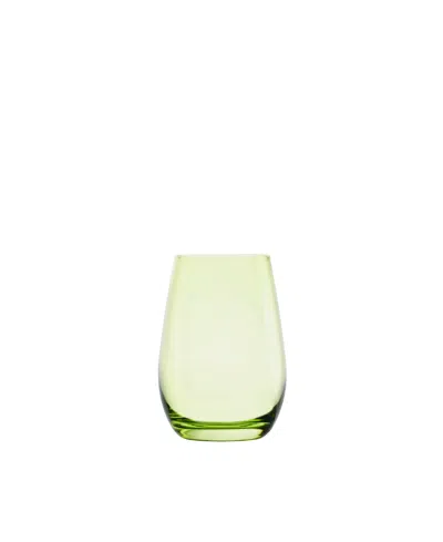 Stolzle Lausitz Lements Color Tumbler Set, Set Of 4 In Blue,green,amber,red