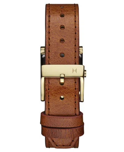Mvmt Women's Marquee Square Brown Leather Strap Watch, 22mm In Brown