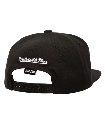 Mitchell & Ness Men's Black San Francisco Giants Just Don X Mlb Lux Script Snapback Hat In Black