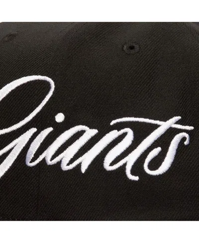 Mitchell & Ness Men's Black San Francisco Giants Just Don X Mlb Lux Script Snapback Hat In Black