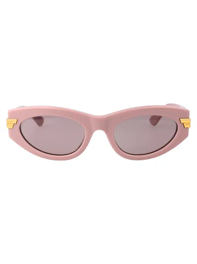 Bottega Veneta Bv1189s Sunglasses In 006 Pink Pink Violet