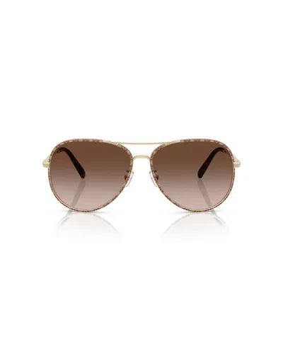 Tory Burch Woman Sunglass Ty6114 In Brown