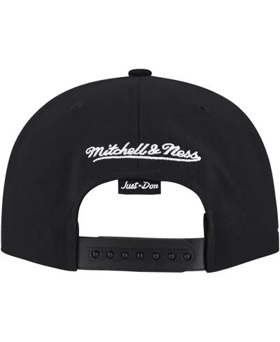 Mitchell & Ness Men's Black Pittsburgh Pirates Just Don X Mlb Lux Script Snapback Hat In Black