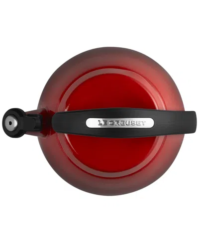 Le Creuset Enamel On Steel 2.2 Qt. Cloche Tea Kettle In Cerise