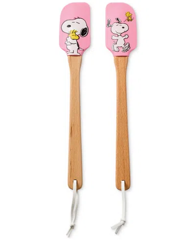 Lenox Chef Snoopy Pink Spatulas, Set Of 2 In Pink