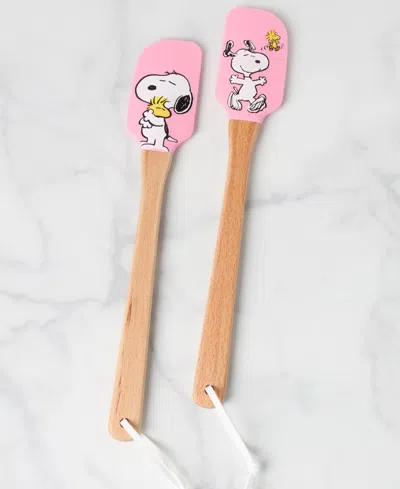 Lenox Chef Snoopy Pink Spatulas, Set Of 2 In Pink