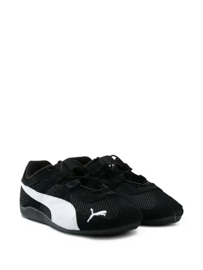 Puma Speecat Og Mesh-panel Slip-on Trainers In Black