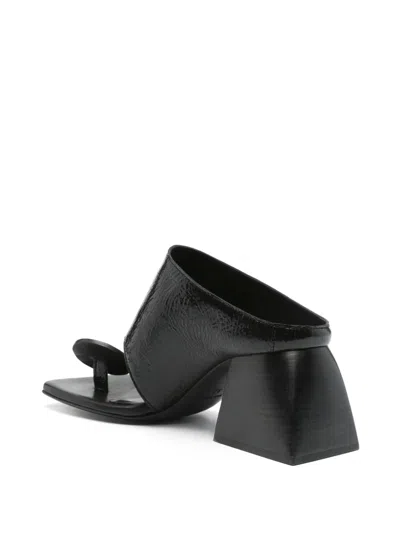 Uma Wang 70mm Stone Mules In Black