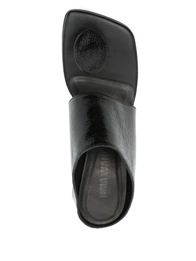 Uma Wang 70mm Stone Mules In Black