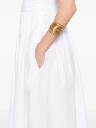 Matteau Maxikleid Aus Popeline In White