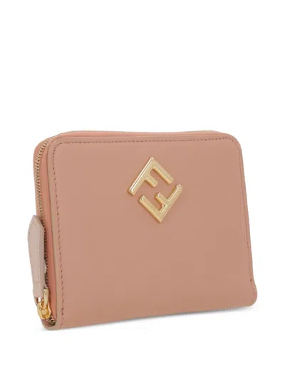 Fendi Women's Ff Diamonds Wallet In Pink