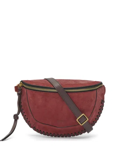 Isabel Marant Skano Xo Capsule Suede Belt Bag In Red