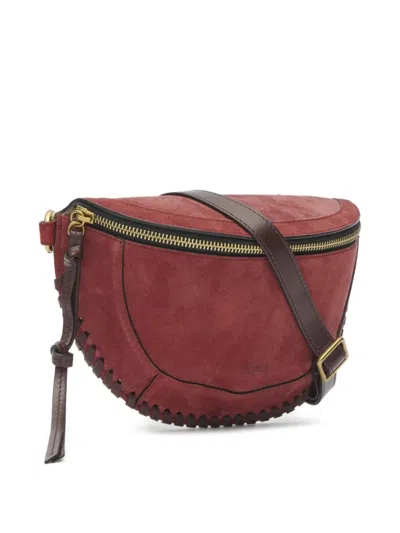Isabel Marant Skano Xo Capsule Suede Belt Bag In Red