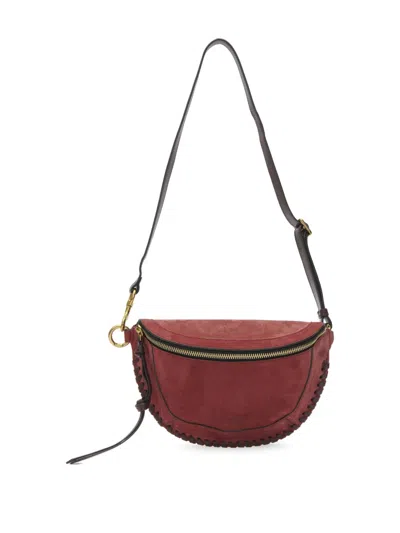 Isabel Marant Skano Xo Capsule Suede Belt Bag In Red