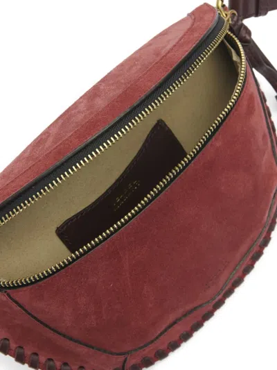 Isabel Marant Skano Xo Capsule Suede Belt Bag In Red