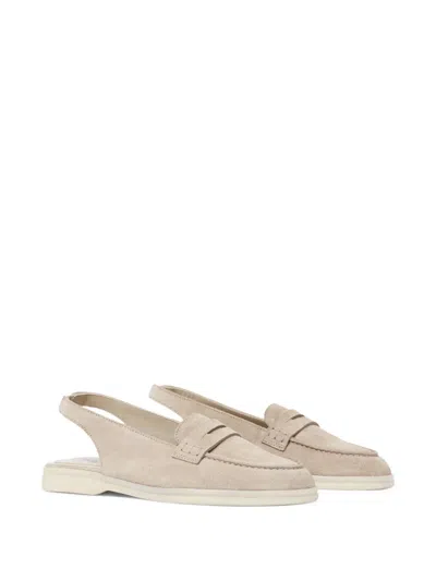 Scarosso Leila Loafers In Neutral