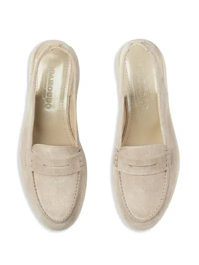 Scarosso Leila Loafers In Neutral