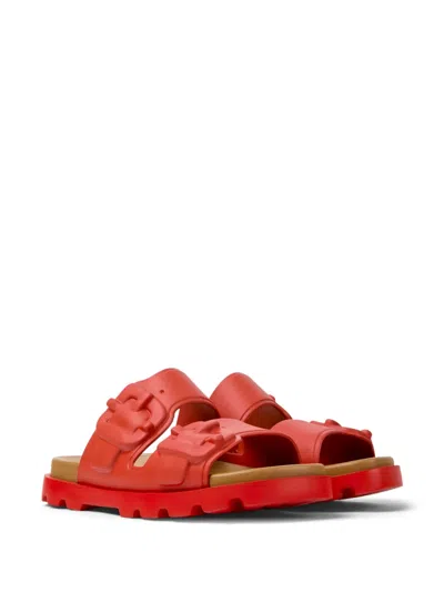 Camper Brutus Slide Sandal In Red
