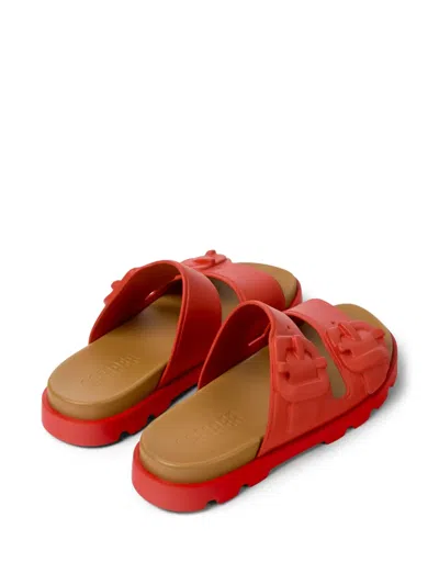 Camper Brutus Slide Sandal In Red