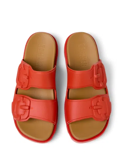 Camper Brutus Slide Sandal In Red