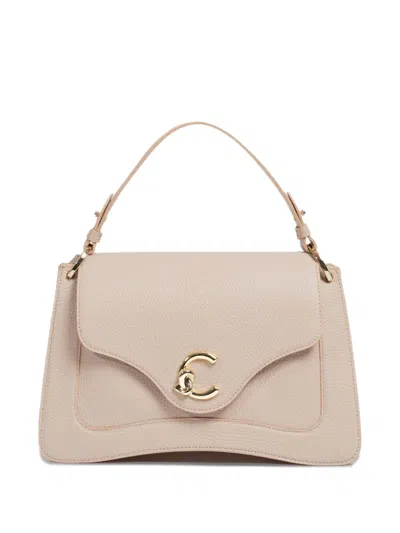 Coccinelle Medium C-me Structured Tote Bag In Pink