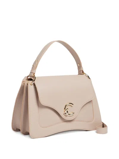 Coccinelle Medium C-me Structured Tote Bag In Pink